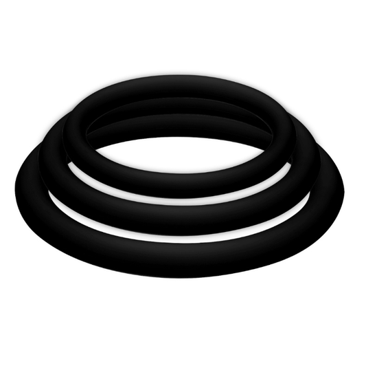 Joy Division Potenzduo - Plus 3 Black Rings Set - S, M, L
